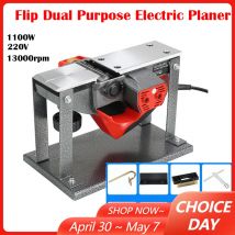 Flip Dual Zweck Elektrische Hobel Zimmerei Werkzeuge 1100W 220V Holz Hand-gehalten Kupfer Draht Holz Hobel Schneiden maschine