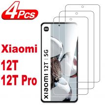 Per Xiaomi 12T 11T Pro 12 Lite, vetro temperato HD, protezione schermo 2/4 pezzi 9H