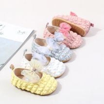 Frühling & Herbst Baby Mädchen Prinzessin Schuhe Schmetterling Bowknot Vier farben Solide Mode Design Neugeborenen Kleinkind Schuhe Erste wanderer