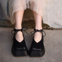 Artmu Original Flache Plattform Schuhe Für Frauen Karree Lace Up Dicken Absätzen Frühjahr Echtem Leder Damen Luxus Plattform Schuhe