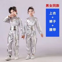 Disfraz de alienígena para niñas y niños, traje de cuerpo completo metálico brillante, mono de juego de rol de Robot astronauta espacial, vestido de fiesta de Halloween