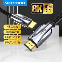 Vention HDMI 2.1 Cable 8K/60Hz 4K/120Hz 48Gbps HDMI Digital Cables Splitter for Xiaomi TV Box HDR10+ PS5 Switch Cable HDMI 2.1