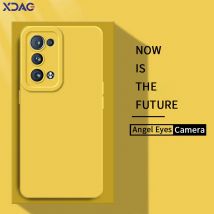 Custodia in silicone liquido quadrato Angel Eyes per OPPO Reno6 Pro Plus 5G Cover posteriore per telefono Reno 6 6Pro Armatura morbida antiurto impermeabile