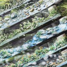 JIANWU The Banks of The Seine River Series Vintage Pflanze Blume Landschaft Collage Scrapbook PET Tape Kreatives Tagebuch Briefpapier