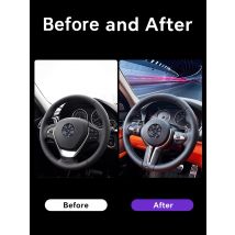 With Paddle Shifter Full Leather Steering Wheel For BMW 3 Series E90 E91 E92 E93 X5 E70 X6 E71 E82 E88 E81 E87 Car Accessories