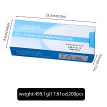 20/200pcs/Box Self-sealing Sterilization  Pouches Bags 5 Sizes Medical-grade Bag Disposable Nail Art Tattoo Accessories Supplies