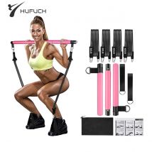 Widerstandsbänder-Set mit Fitnessstange, Workout, Fitnessstudio, Zugseil, Yoga, Latexschlauch, Sport, elastische Trainingsgeräte für Zuhause