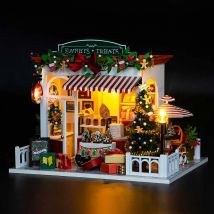 DIY Wooden Doll House 3D Puzzle Handmade Assembly Model Building Room Bedroom Dollhouse Toys For Birthday Christmas Xmas Gifts
