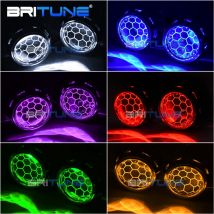 Bi-xenon HID Lente del proiettore con LED Devil Occhi, Super 2.5 pollice a nido d'ape lente, Lenticolare Bi Xenon, H4 H7 Faro Tuning, Fari Proiettori Lenticolari, Accessori Auto Styling Kit