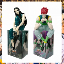 14cm For Hunter  Anime Figure - Illumi, Hisoka Action Figure & Noodle Stopper  Room Decoration, PVC Noodle Stopper Model Toy