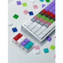 10 Pcs Keycap Transparent Frosted Keyboard Cap ABS Low Profile Key Caps Original Blocks Bricks  for Mx Mechanical Keyboard ﻿