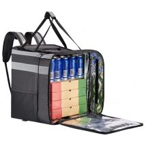 Pizza-Liefersack, Pizza-Rucksack, erweiterbarer, wasserdichter Fahrrad-Lebensmittel-Liefersack, leicht, mit reflektierendem Streifen