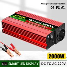 Modified Sine Wave Inver DC12VTo AC 220V Voltage 500W-4000W 50HZ Power Converter Solar Car Transformer With LED Display