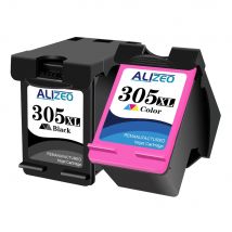Alizeo 305XL Ink Cartridge Compatible For HP 305 HP305 XL DeskJet 2710 2720 4110 4120 4130 6010 6020 6030 Printer