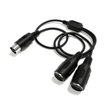 ExcelValley - Cavo Audio Splitter MIDI - 5 pin DIN - Y Adattatore Convertitore