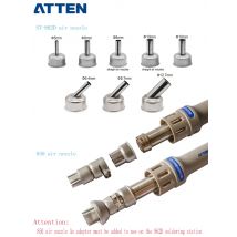 45 Degree Nozzle For ATTEN ST-862D Lead-Free Hot Air Gun Soldering Station Intelligent Rework Station For PCB Chip Repair