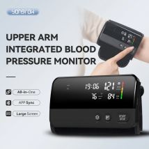 Yongrow Monitor per la pressione arteriosa del braccio superiore Frequenza cardiaca Display digitale a LED Tonometro ricaricabile Collegamento app portatile a grande schermo
