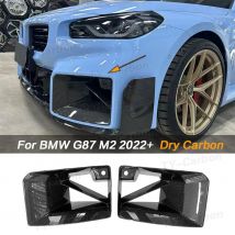 Dry Carbon Fiber Front Bumper Air Vent Trim Splitter für BMW 2er M2 G87 2Door 2022+ Front Air Vent Cover Decor Bodykit