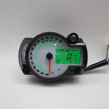 KOSO RX2N Drehzahlmesser, Kraftstoffzähler, LCD, digitaler Motorrad-Kilometerzähler, Tachometer, verstellbar, max. 299 km/h, 7-Farben-Display