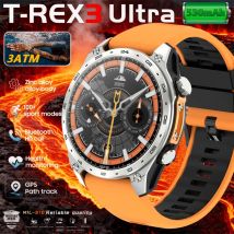 Reloj inteligente HD300 Pro para hombre AMOLDE, seguimiento GPS, mapa sin conexión, grabadora de memoria de 4GB, linterna, barómetro deportivo al aire libre, brújula de altitud