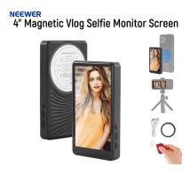 NEEWER Basics 4" Magnetic Vlog Selfie Monitor Screen, Wireless Phone Back Camera Monitor with Remote/1500mAh, NOT For iPhone 17