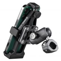 FANAUE Handyhalter für Motorräder, Elektrofahrzeuge, Stoßdämpfung, Anti-Shake, Fahrradfahren, fester Navigationshalter