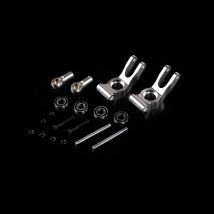 CNC Alloy One-piece Rear Wheel Bearing Base Kit Fit for 1/5 HPI ROVAN ROFUN KM GTB TS BAJA 5B 5T 5SC SS