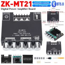 Moduł wzmacniacza dźwięku ZK-MT21/TB21 2x50W+100W 2.1-kanałowy subwoofer Bluetooth 5.0 Cyfrowy wzmacniacz mocy AUX 12V/24V Aud