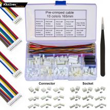Keszoox 2 mm Steckverbinder JST PH 2,0 mm PHR HY 2.0 männlich weiblich Steckverbinder Gehäuse mit vorgekrimptem Kabel JST-Steckerkit