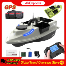 Łódka zanętowa GPS RC D19, zdalnie sterowana, bezprzewodowa, łódka do podawania przynęt wędkarskich, łódka zanętowa z 4 pojemnikami na przynęty, udźwig 2KG