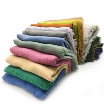 Frauen Schal Neue Sommer Mädchen Einfarbig Baumwolle Leinen Sonnencreme Dünne Schals Weiche Schal Foulard Viskose Frühling Dame Wrap Schals