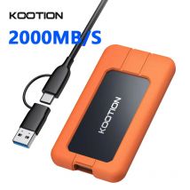 KOOTION X1Max SSD portatile 2TB 1TB USB 3.2 Gen2x2 Tipo C Disco rigido esterno 512GB Unità a stato solido per laptop MacBook PC