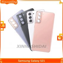 A+++ Für Samsung Galaxy s21 Batterie Zurück Abdeckung Hintere Tür Kunststoff Gehäuse Fall Panel Ersetzen Mit Kamera Objektiv