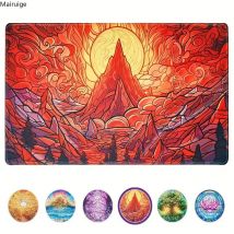 90x40 MTG Magic The Gathering Playmat Lotus Art Base in gomma antiscivolo Rollable pieghevole TCG Commander Tappetino da gioco Accessori da gioco
