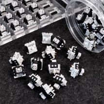 LEOBOG grigio legno V4 interruttore interruttori HIFI POM lineari per KIT tastiera meccanica personalizzata 5pin con colonna guida luce fai da te GMK67