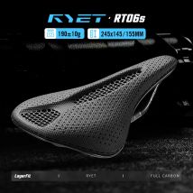 Siodło rowerowe RYET drukowane 3D 145MM/155mm 7*9 Karbonowe siedzisko rowerowe MTB Poduszka do triathlonu Szosowe MTB Górskie Gravel Części rowerowe