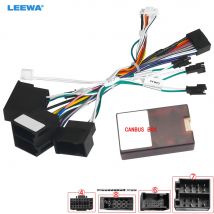 LEEWA Auto 16pin Audio Kabelbaum Adapter Mit Canbus Box Für Mercedes-Benz W209(02-06)/W203(01-04) Stereo Installation