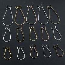 100 teile/los 11x24mm/16x38mm/9x18mm Silber Überzogene/Rhodium/Gold Farbe Ohrring haken Ohr Drähte Erkenntnisse DIY Schmuck Machen