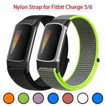 Cinturino in nylon per Fitbit Charge 5/6 Smart Watch Sport Tessuto in nylon Bracciale ad anello Bracciale Pulsera Correa per fitbit Charge 6 Band