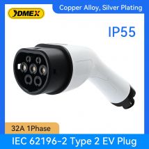 JDMEX Typ 2 weiblicher EV-Ladestecker IEC 62196 1-Phasen-EVSE-Konverter 32 A für Ladestation für Elektrofahrzeuge