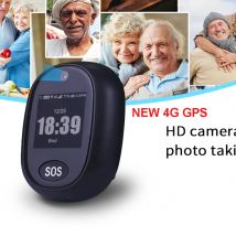 2025 Anziani 4G Localizzazione GPS Ciondolo Smart V45 Impermeabile IP67 Dispositivo di localizzazione SOS Touch HD Camera Chiamata Localizzatore di gestione della salute