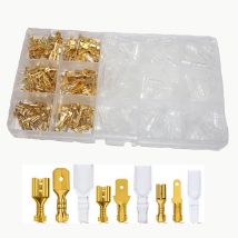 Box Maschio Femmina Cavo Connettore 2.8/4.8/6.3mm Terminali A Crimpare Elettrici Termin Spade Connettori Kit Assortiti