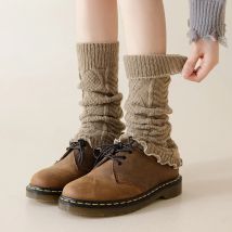 NEUE Frauen Süße Japanische Lolita Stil Beinlinge Knöchel Wärmer Gothic Lange Socken Y2K Dünne Gestrickte Cosplay Haufen Haufen Socken