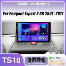 Radio samochodowe Carplay do Peugeot Expert 2, Citroen Jumpy, Fiat Scudo, Toyota Proace 2007-2017 Nawigacja GPS Android Auto