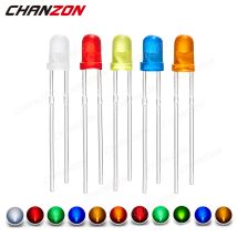 Kit diodi LED diffusi da 3 mm Bianco Rosso Verde Blu Giallo Arancione 2V 3V Lampadina Assortimento di emettitori di luce Set Circuito PCB Arduino fai da te