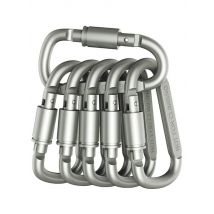 1 Pcs D Shaped Locking Carabiner Snap Hook Keychain Outdoor Activities Aluminum Alloy