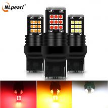 NLpearl 2PCS 7440 7443 Led Bulb Brake Light Reverse Light Bulb Fit for Universal Car W21W W21/5W 12V Auto Turn Signal Light