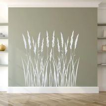 Schilf Wand Aufkleber Hoch Gras Vinyl Aufkleber Natur See Haus Decor Getrocknete Gras Sockel Aufkleber Hause Dekoration Wand Kunst 2181