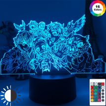 Manga 3d Light Kimetsu No Yaiba for Bedroom Decor Night Light Birthday Gift Table Lamp Anime Demon Slayer Mitsuri Kanroji Figure