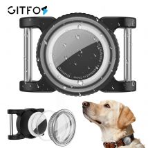 GITFOS Air Tag Dog Collar Holder Case for Apple Airtag Waterproof Protective Cover Air Tags Holder for Dog Cat Pet Collars
